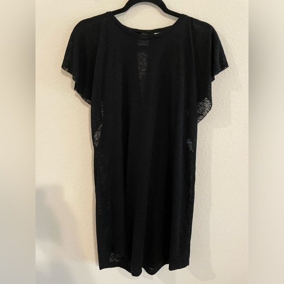 Billabong Women’s Swim Cover Dress Medium Black Out For Waves Semi Sheer Coastal - Picture 7 of 17
